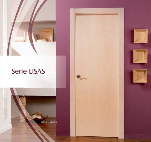 Puertas en block, serie lisas